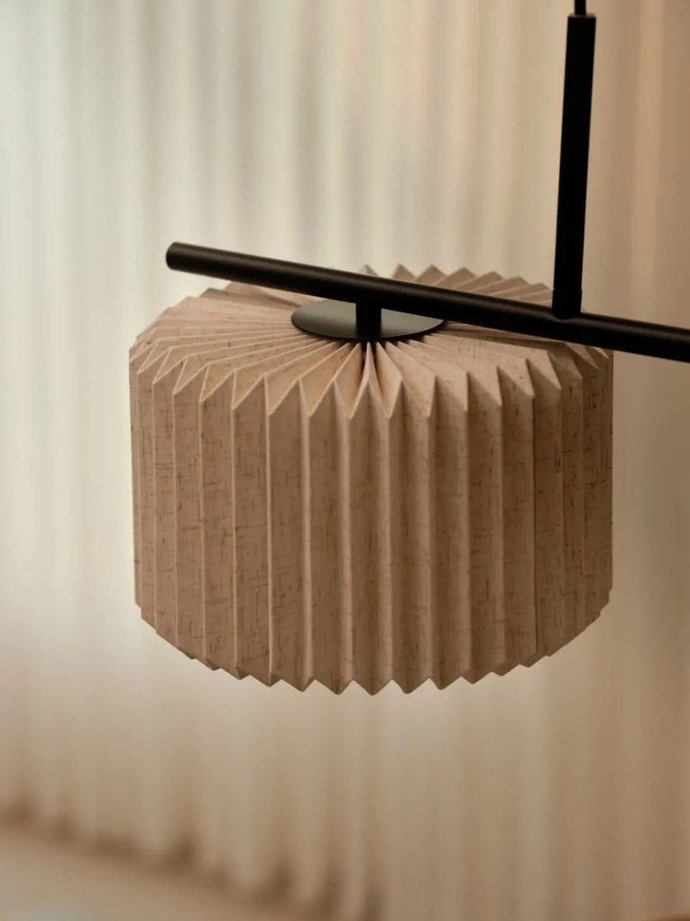 Lustra suspendata moderna cu abajur plisat Vivienne