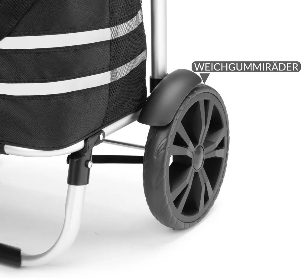 Carucior cumparaturi cu compartiment geanta frigorifica Pliabil 35 L