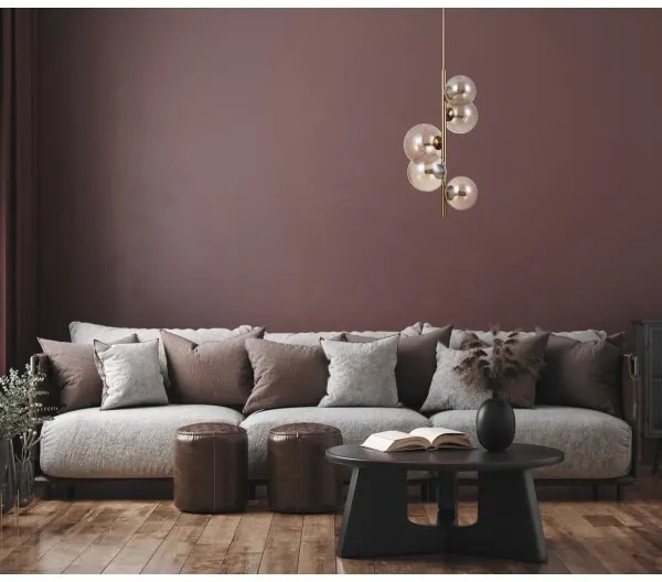 Lustră pe tijă CANELLO 5xG9/5W/230V ITALUX PND-406007-V5-HBR