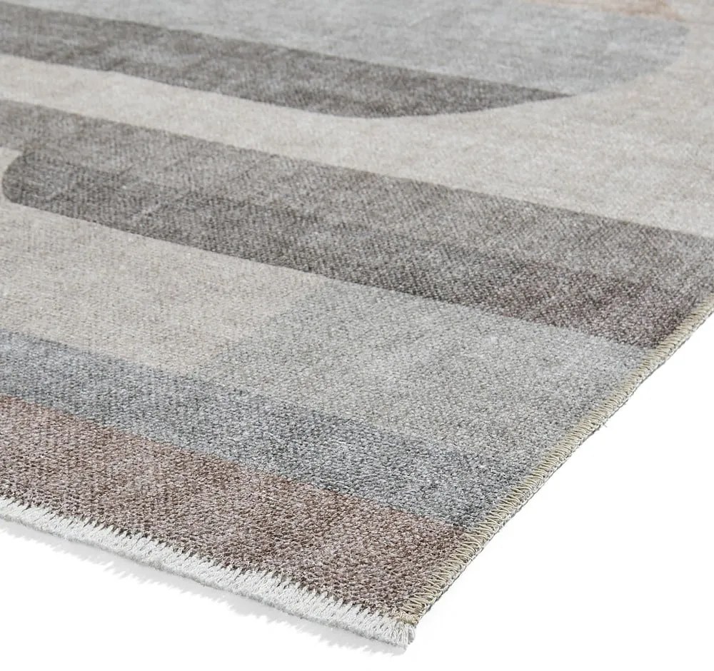 Covor tip traversă bej lavabil din amestec de bumbac 60x170 cm Whisper – Think Rugs