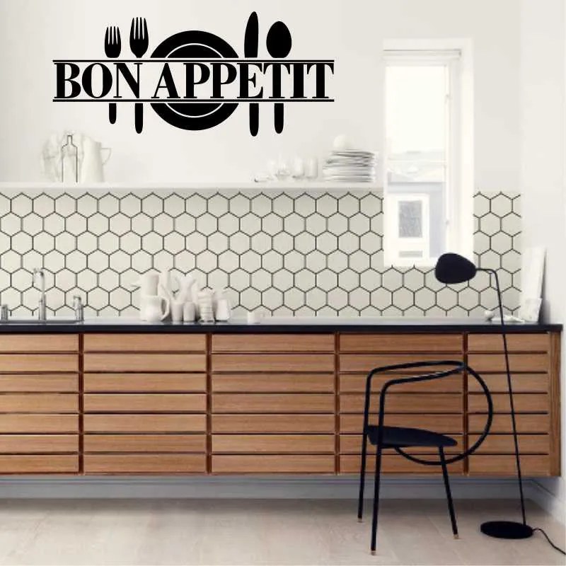 Sticker perete bucatarie Bon Appetit
