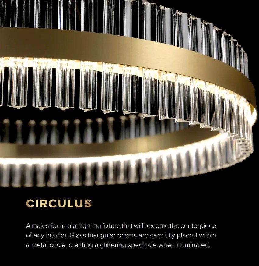 Lustra LED LUX moderna design circular D60 CIRCULUS 02