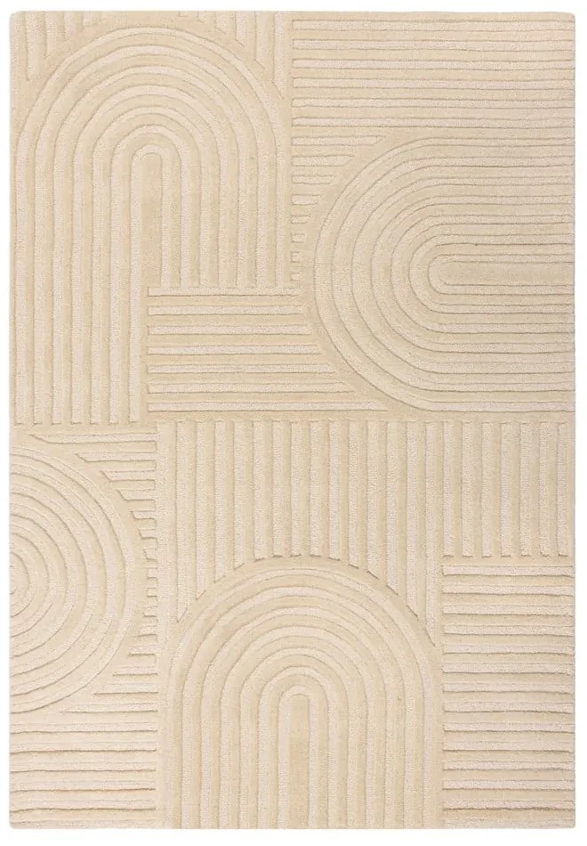 Covor din lână Flair Rugs Zen Garden 120 x 170 cm, bej