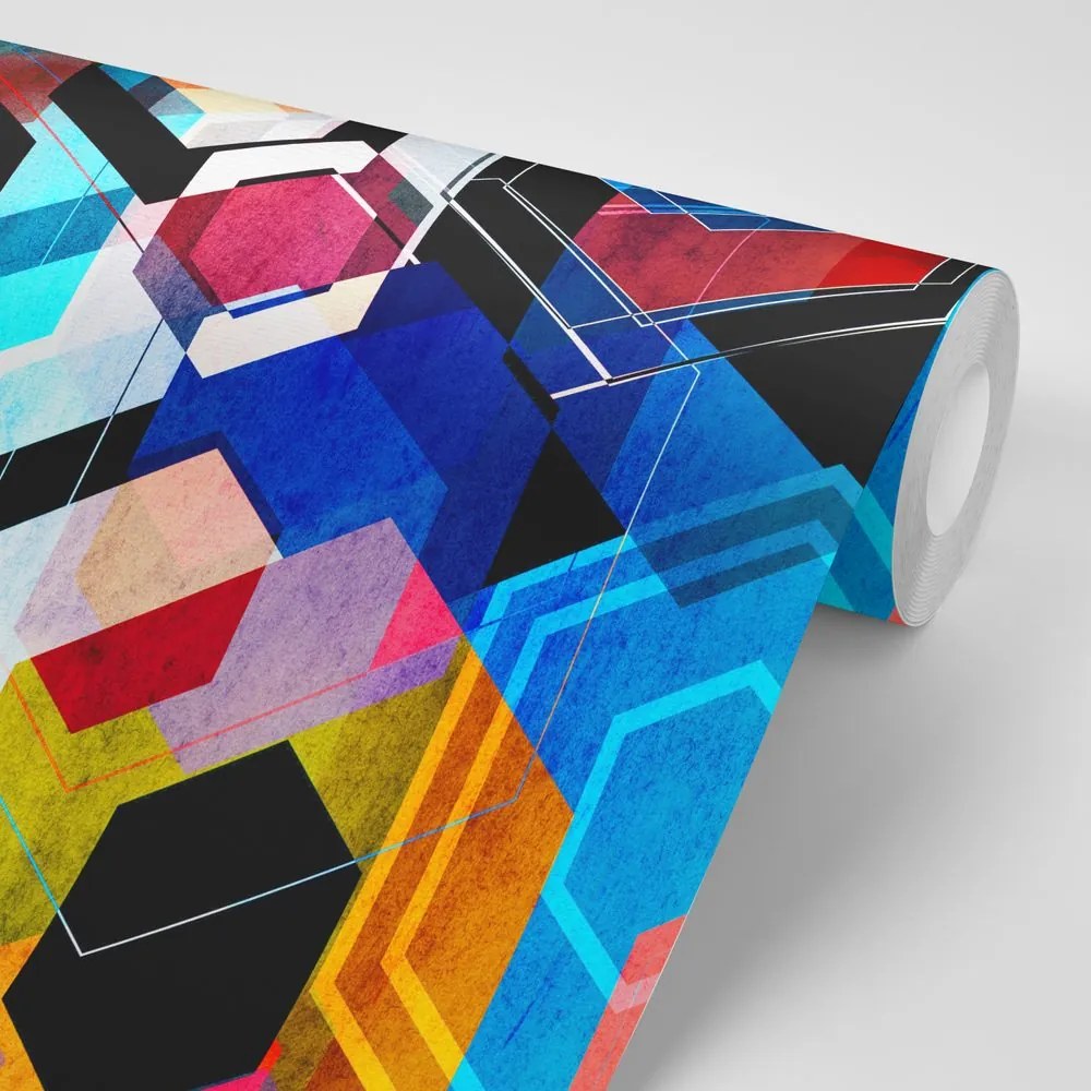 Tapet autoadeziv geometrie abstractă
