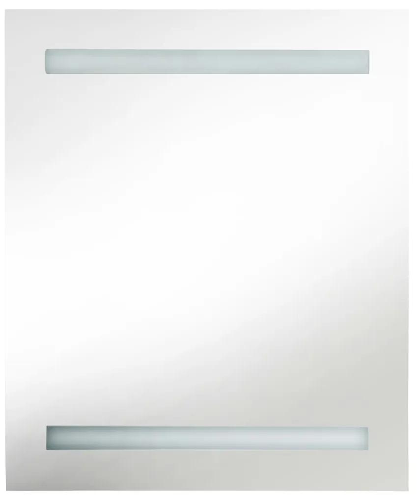 Dulap de baie cu oglindă și led-uri, 50x13,5x60 cm