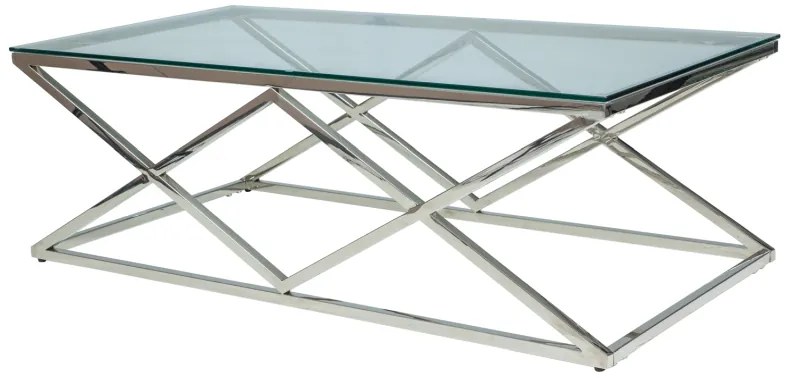 Masă de cafea Zita (Sticlă + Cromat). Promo -6%. 1050967
