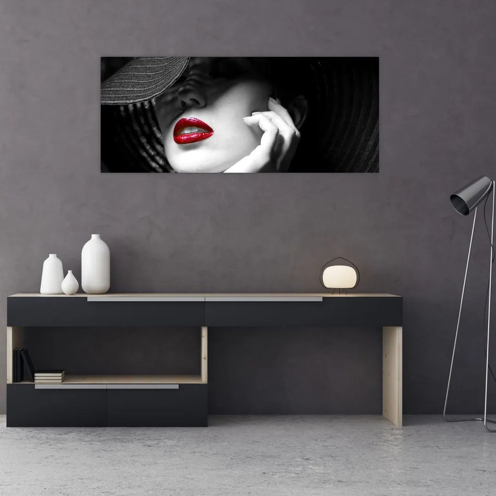 Tablou - Femeie cu pălărie (120x50 cm)