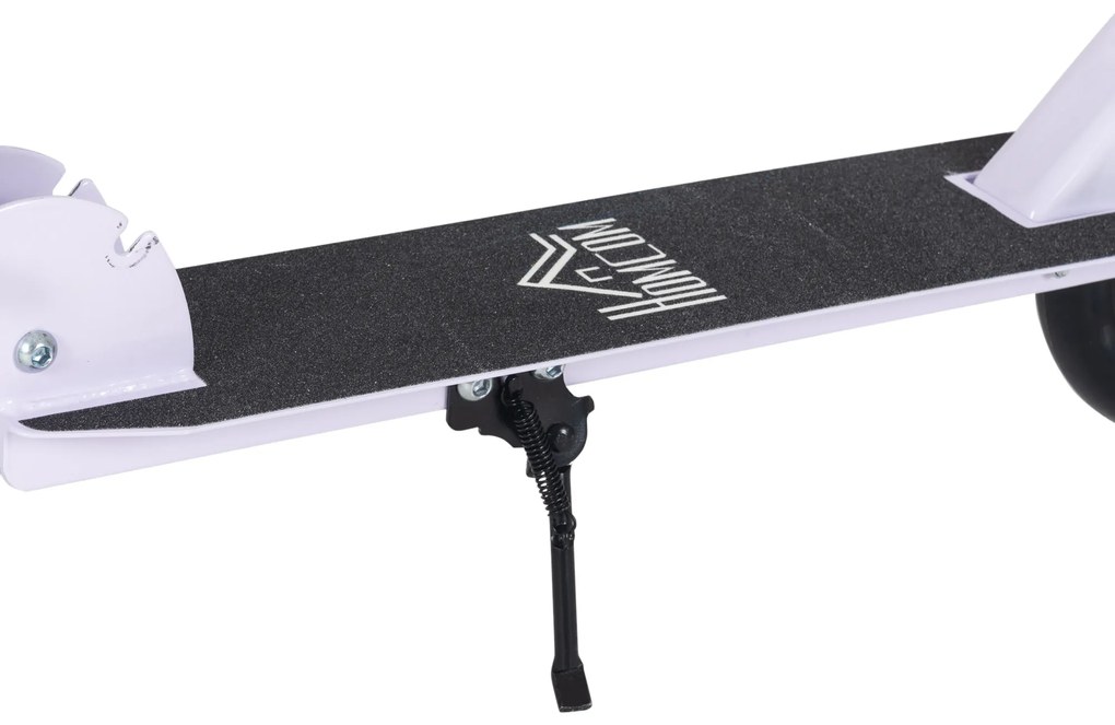 HOMCOM Trotinetă Pliabilă, Ghidon Reglabil pe 4 Nivele, Sistem de Frânare în Spate pentru Copii și Adolescenți, Greutate Max. 100 kg, Dim. 88L x 37l x 75-100H cm, Alb | Aosom Romania