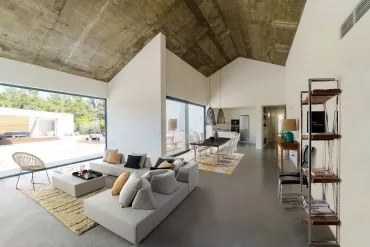 Scaun dining alb din piele ecologica si metal, Thelma Bizzotto