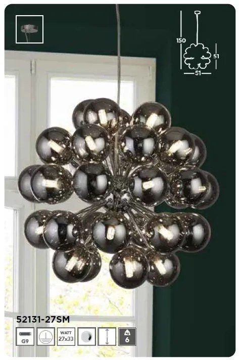 Lustra moderna cu 27 surse de lumina Berry