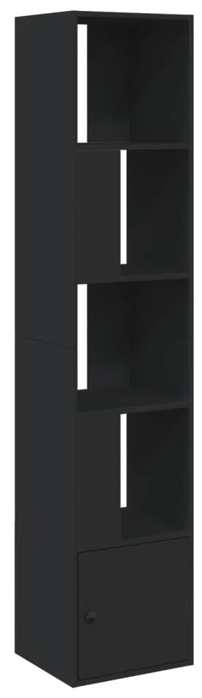 848242 vidaXL Bibliotecă, negru, 40x36x189 cm, lemn prelucrat