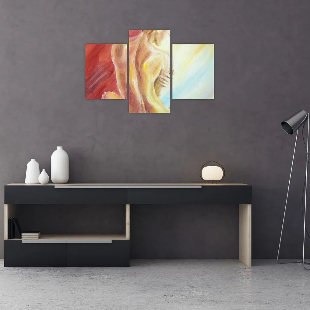 Tablou - Imaginea unei femei care se odihnește, pictură în ulei (90x60 cm)