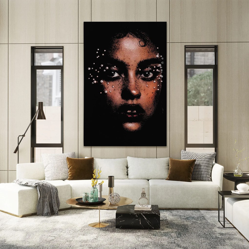 Tablou Canvas, 80x120cm, Dormitor si Living, Femei, Porterete, Pearl Portrait