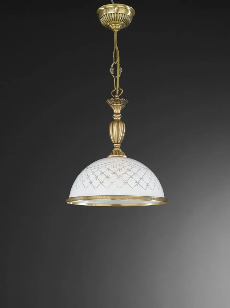 Pendul clasic design italian din alama, sticla 7002 RA-L. 7002/28