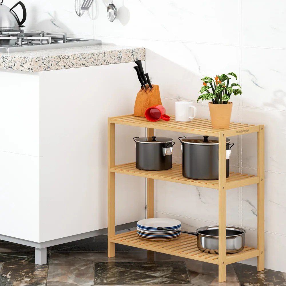 Deuba Raft din bambus - 66x58x26 cm