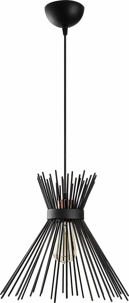 Lustra KIRPI 3081, negru, metal, 34x35-131 cm