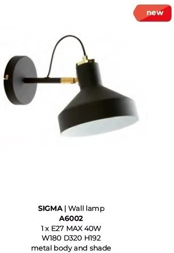 Aplica de perete metal design modern SIGMA