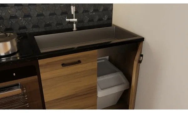 Mobilă de bucătărie JUNE 180 cm, stejar