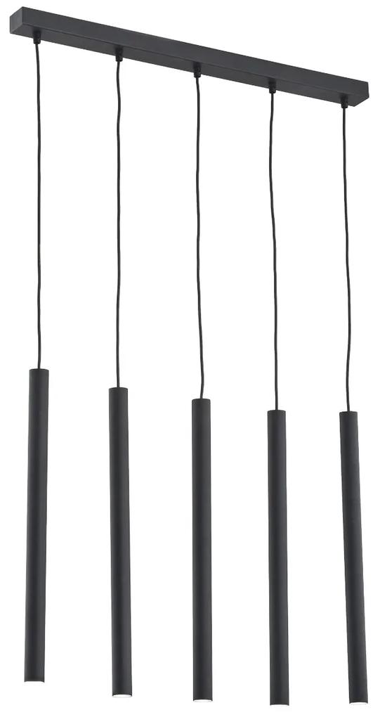 Lustra cu Pendule LED tubulare stil minimalist ETNA 5 negru