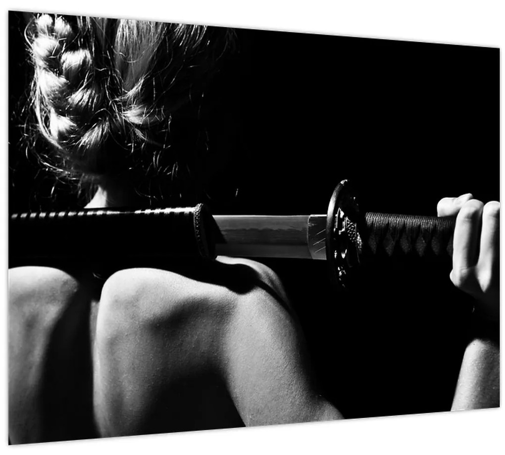 Tablou - Femeie cu o sabie (70x50 cm)