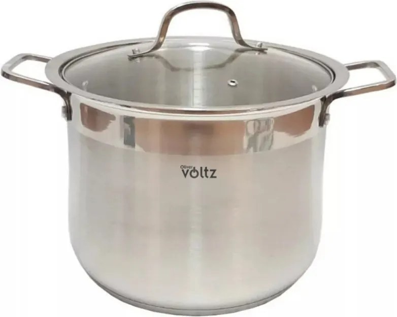 Oala Oliver Voltz OV51211D32, 19,2 l, 32 x 24 cm, Fund gros, Aragaz, Plite electrice, Inductie, Otel inoxidabil