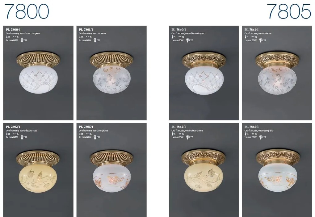 Plafoniera clasica design italian 7741
