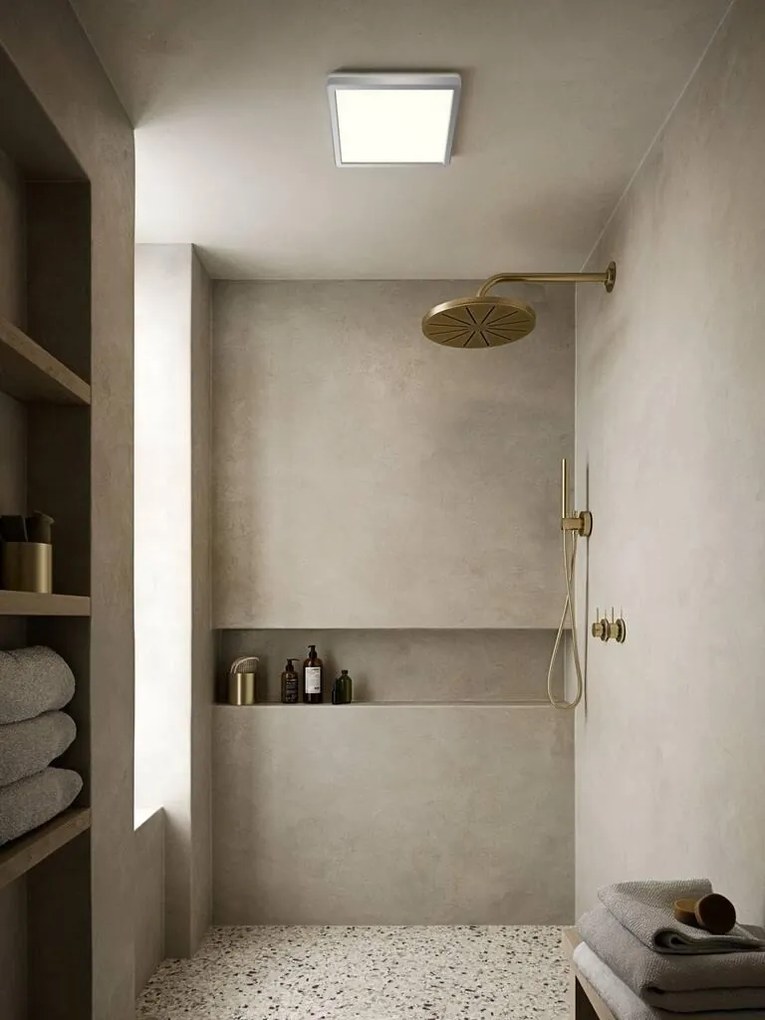 Plafoniera LED design silm IP54 baie Oja square 29 alb 3000-4000K 2015066133 NL