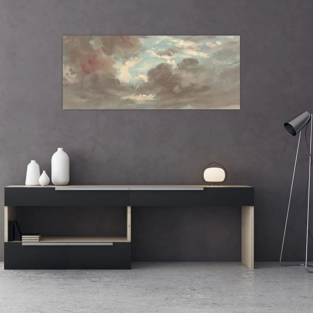 Tablou - John Constable, Cloud Study Stormy Sunset, reproducere (120x50 cm)