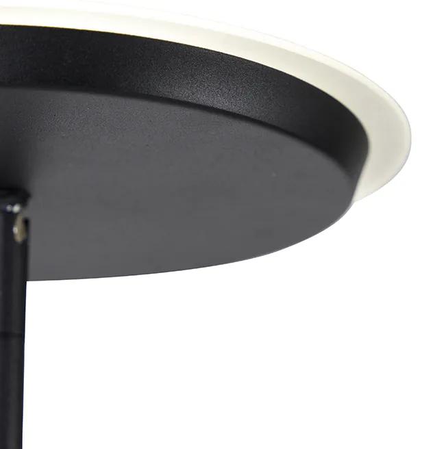 Lampă de podea modernă, negru, cu LED și dimmer - Bumu