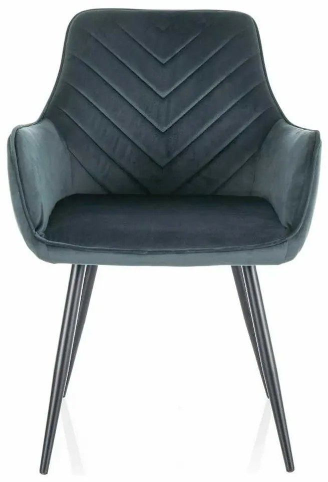 Scaun de bucătărie Maya Velvet, verde