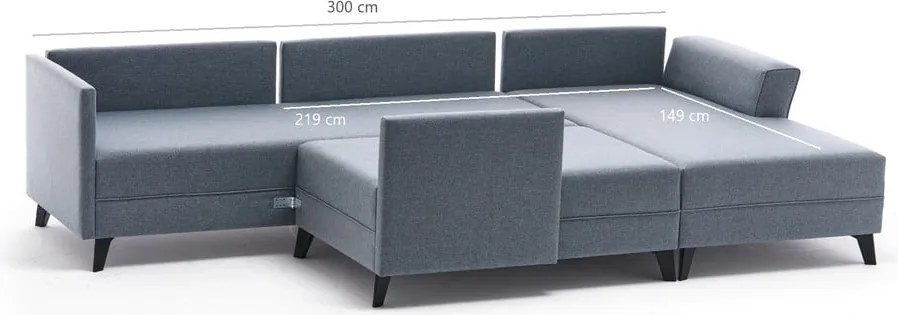 Colțar bej (în formă de "U") Belen – Balcab Home