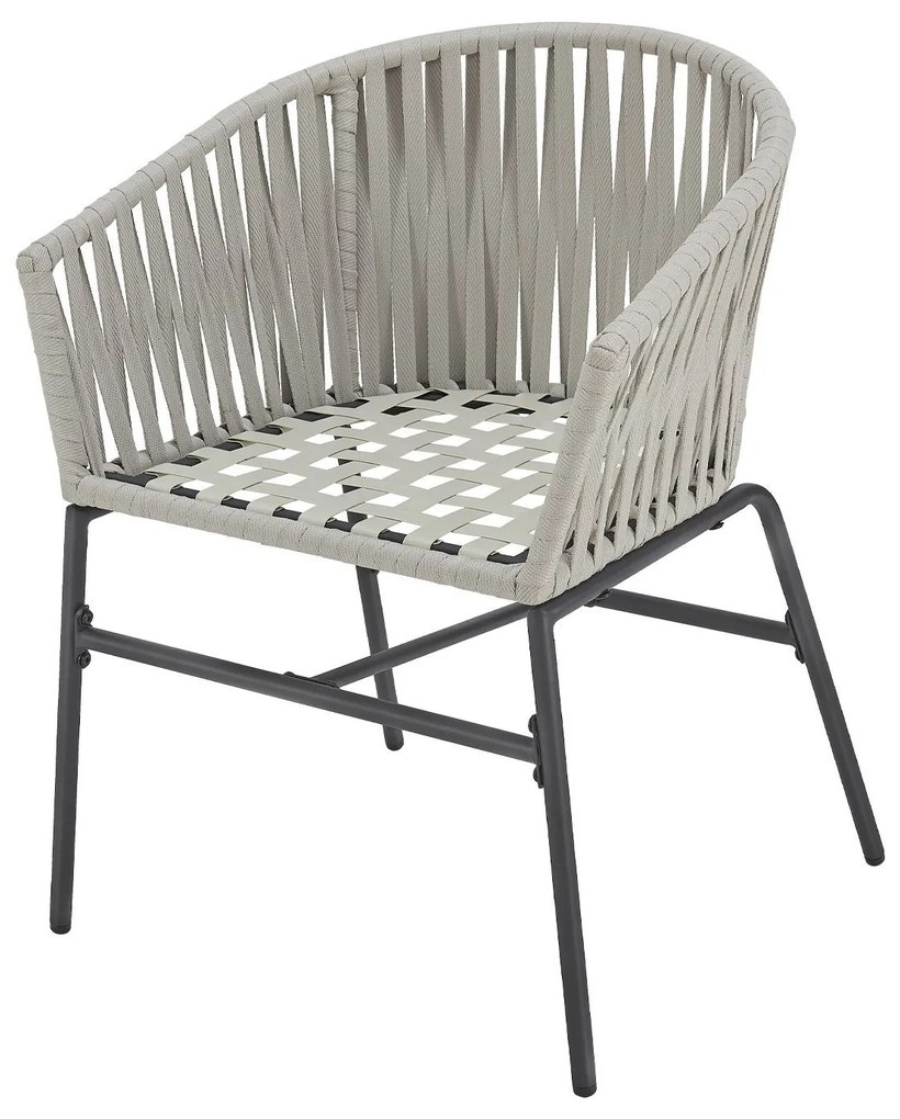 Jusky 2 fotolii metalice - gri deschis