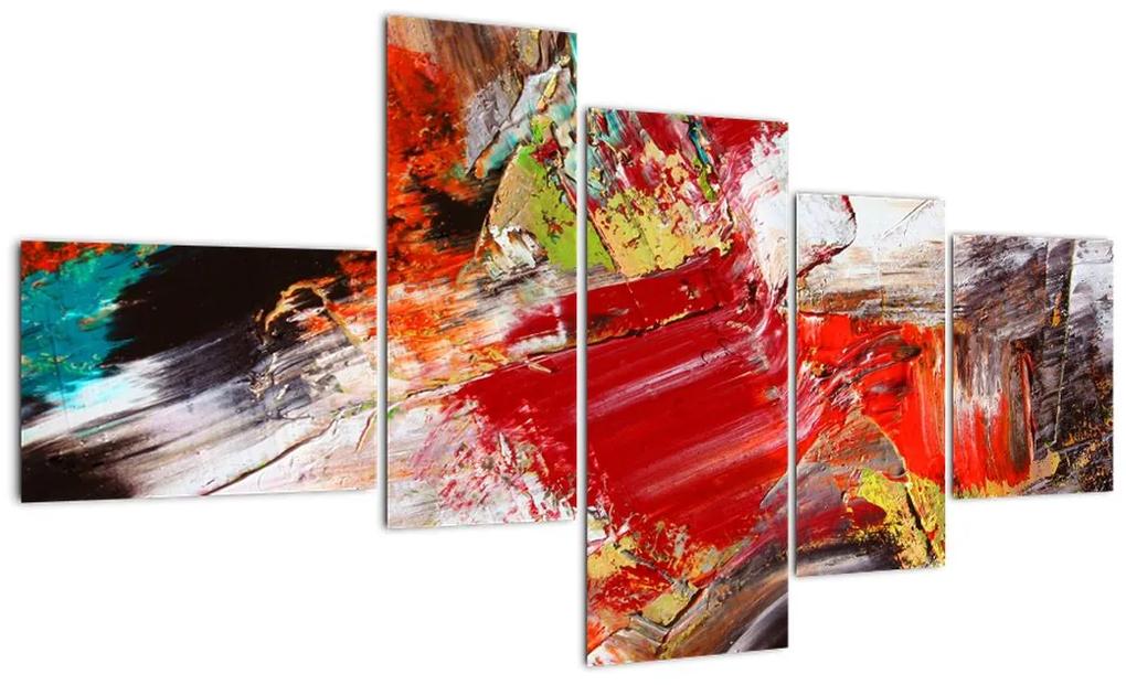 Tablou abstract colorat (150x85cm)