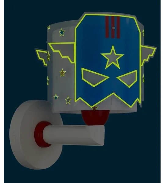 Aplică pentru copii Dalber 61819 BLUE HERO 1xE27/15W/230V