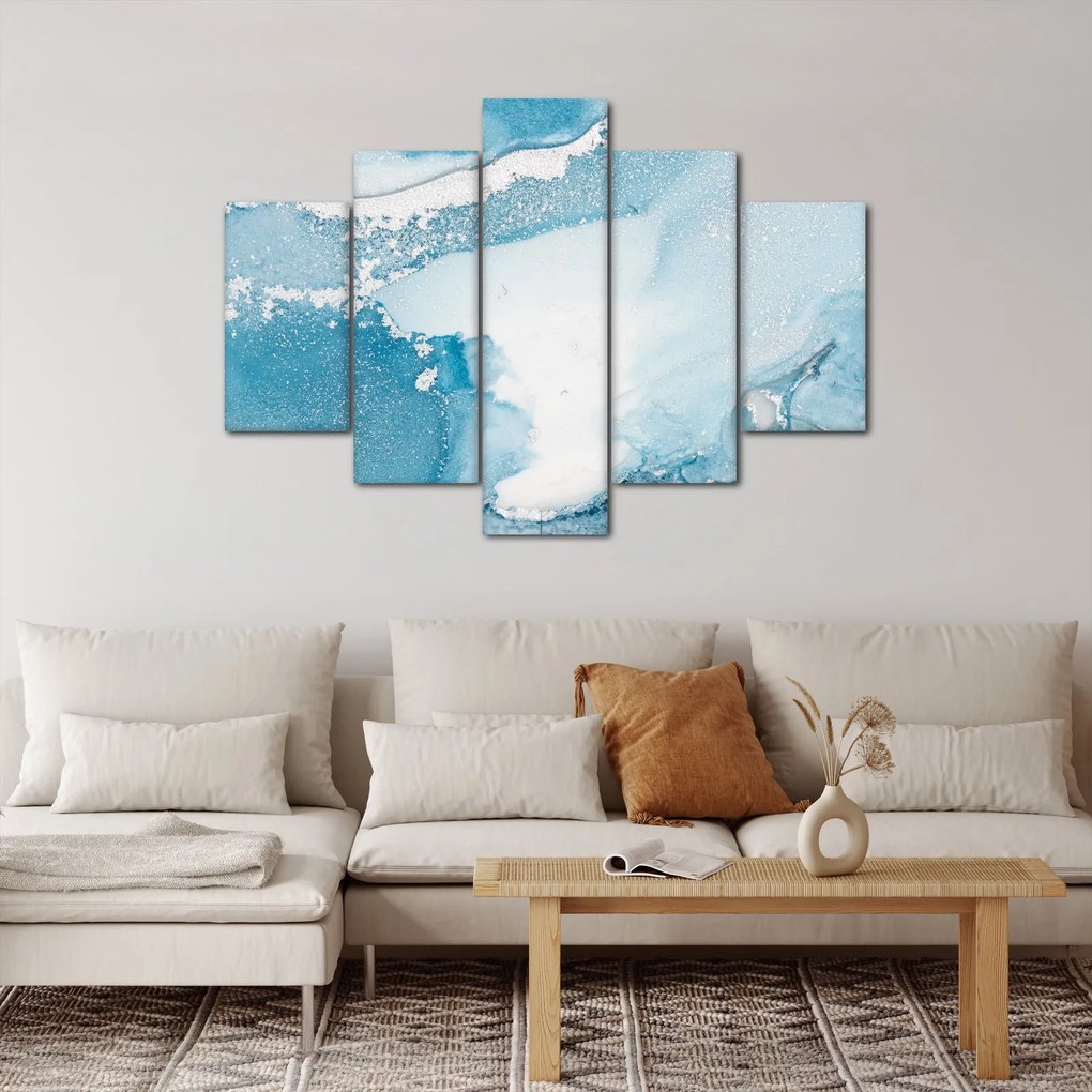 Tablou - Decor albastru (150x105 cm)