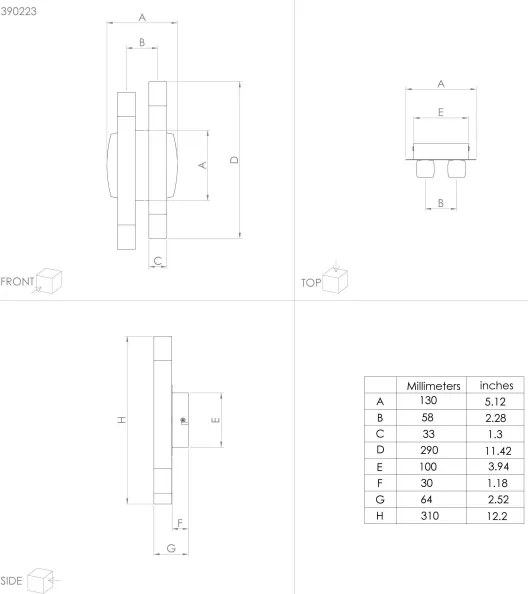 Aplică LED Eglo 390223 ESTANTERIOS 4xLED/3,3W/230V 3000K