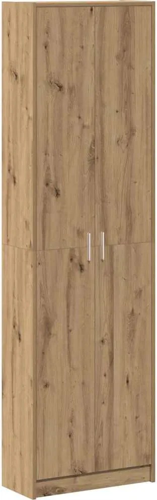 vidaXL Dulap cu raft Stejar Artizanal 55 x 25 x 189 cm Lemn compozit