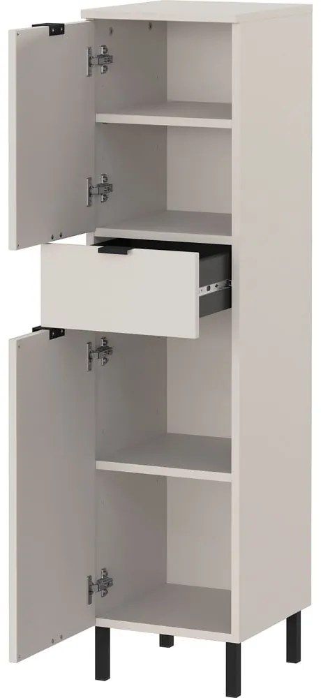 Dulap de baie crem înalt, îngust 30x120 cm Arcena – Germania