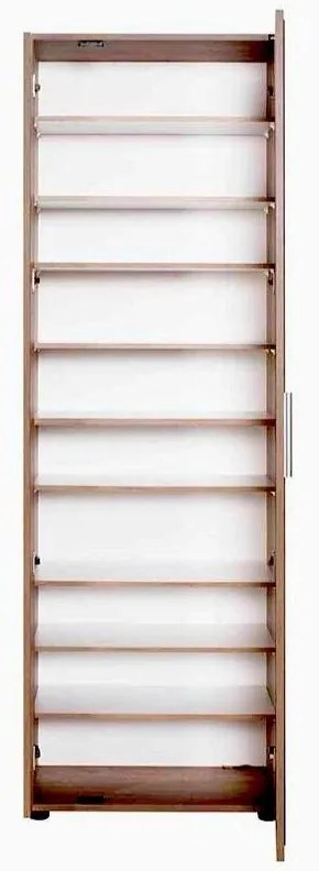 Pantofar Adore Porto, 2 usi reversibile cu oglinda, 10 rafturi, capacitate 28 perechi , 60 x 187 x 35 cm