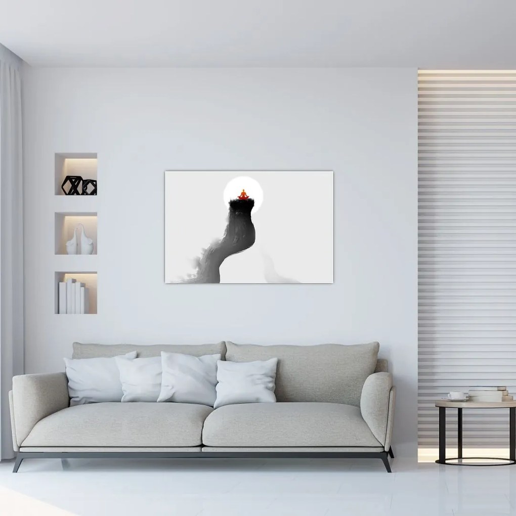 Tablou - Meditație în vârf (90x60 cm)