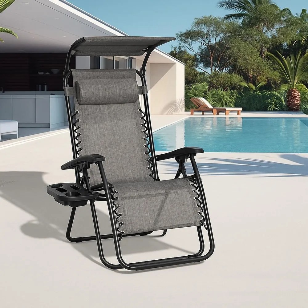 Fotoliu de relaxare Avenberg PALMAS - gri