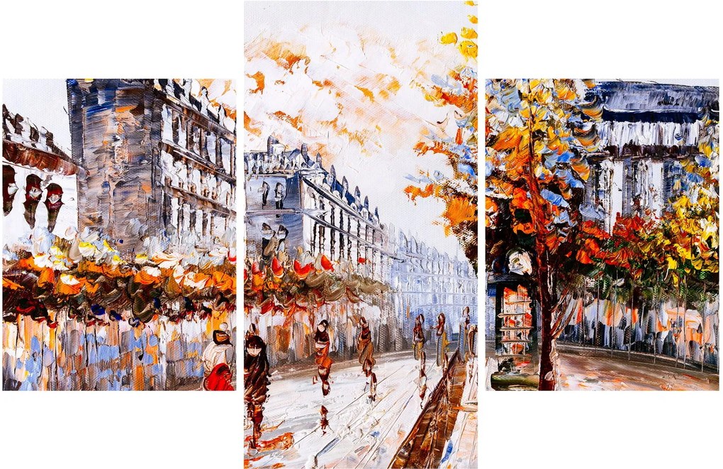 Tablou - Viața în oraș (90x60 cm)