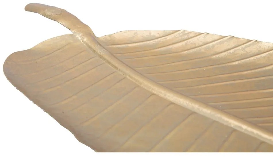 Decorațiune Mauro Ferretti Leaf, 55,5 x 18 cm, auriu