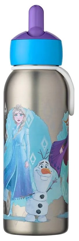 Sticlă pentru copii argintie din oțel inoxidabil 350 ml Frozen 2 – Mepal