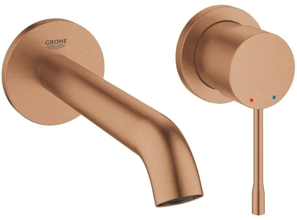 Baterie lavoar incastrata cupru mat Grohe Essence, M fara ventil
