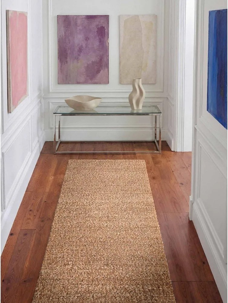 Covor tip traversă bej țesut manual din material bouclé 80x200 cm Notting Hill Portobello – Ted Baker