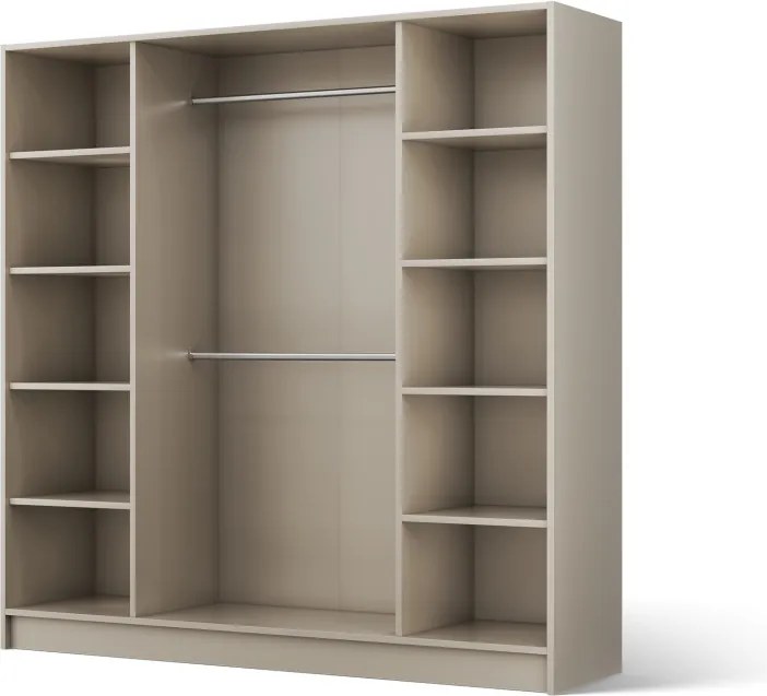 Dulap Lunara Hinged – cu oglindă – 200x51x200 cm – Cașmir – Lunara 200 Hinged Dulap – Varianta 1