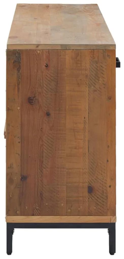 Servanta, maro, 110x35x70 cm, lemn masiv de pin reciclat 1, Maro