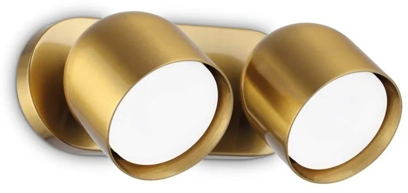 Aplica cu 2 Spoturi stil modern minimalist Dodo ap2 alama