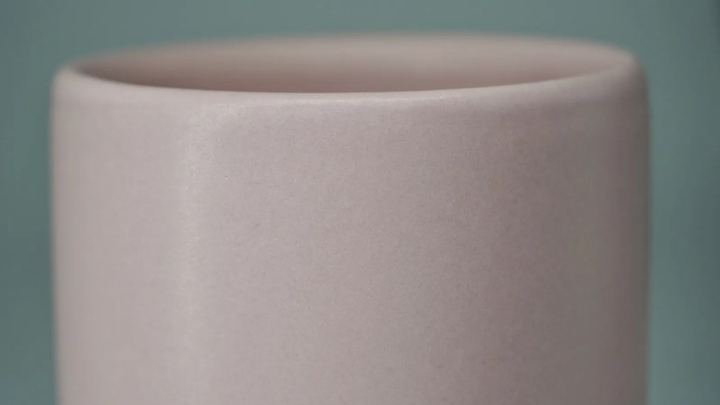 Set 4 Pahare Cafea Novum Roz (Baby Pink , 250ml) Gresie Glazurata Manual